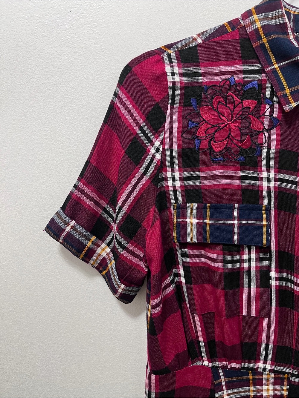DESIGUAL ROSADA CHECKED DRESS Size 38/6 - Picture 6 of 16